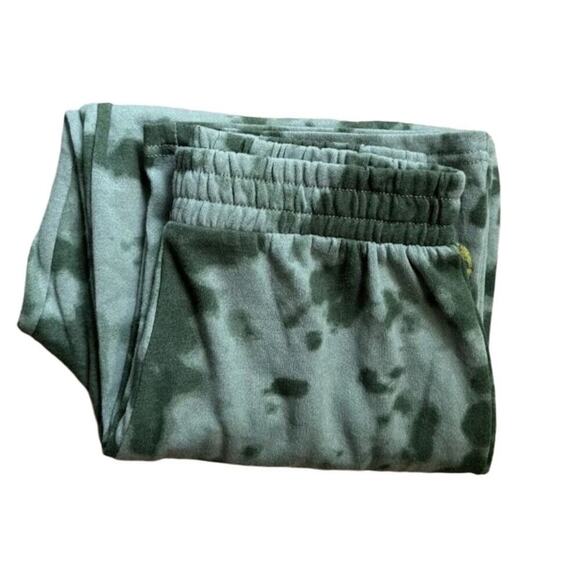 Guns N Roses Sweatpants Green Tie Dye Elastic Waist Pull On, Size XS - Picture 6 of 9